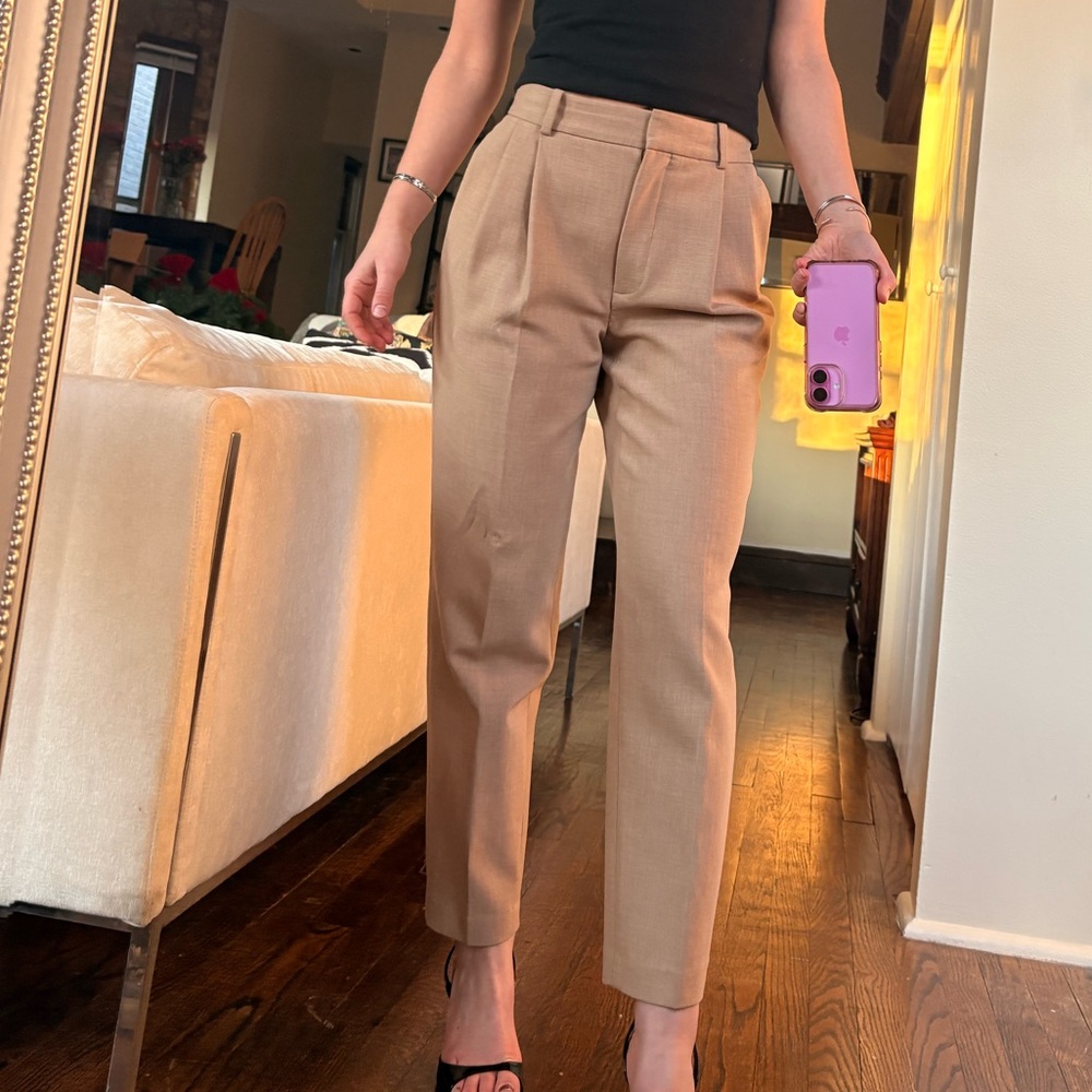 Babaton by Aritzia Pleated Trouser | Camel | Size 2
